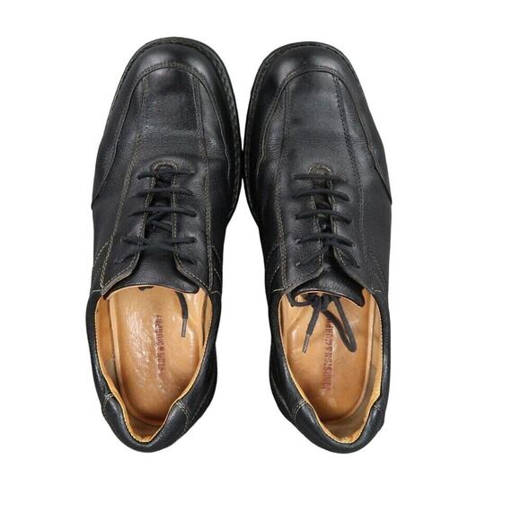 Johnston & Murphy Shoes Men 10 Oxford Leather Shuler Athletic Black Comfort Work - Picture 9 of 16